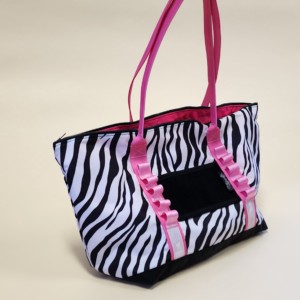 Zebra Zippered Tote