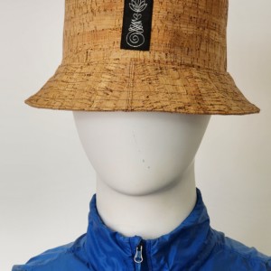 Unalome Outfitters Cork Bucket Hat with Brown Canvas Lining