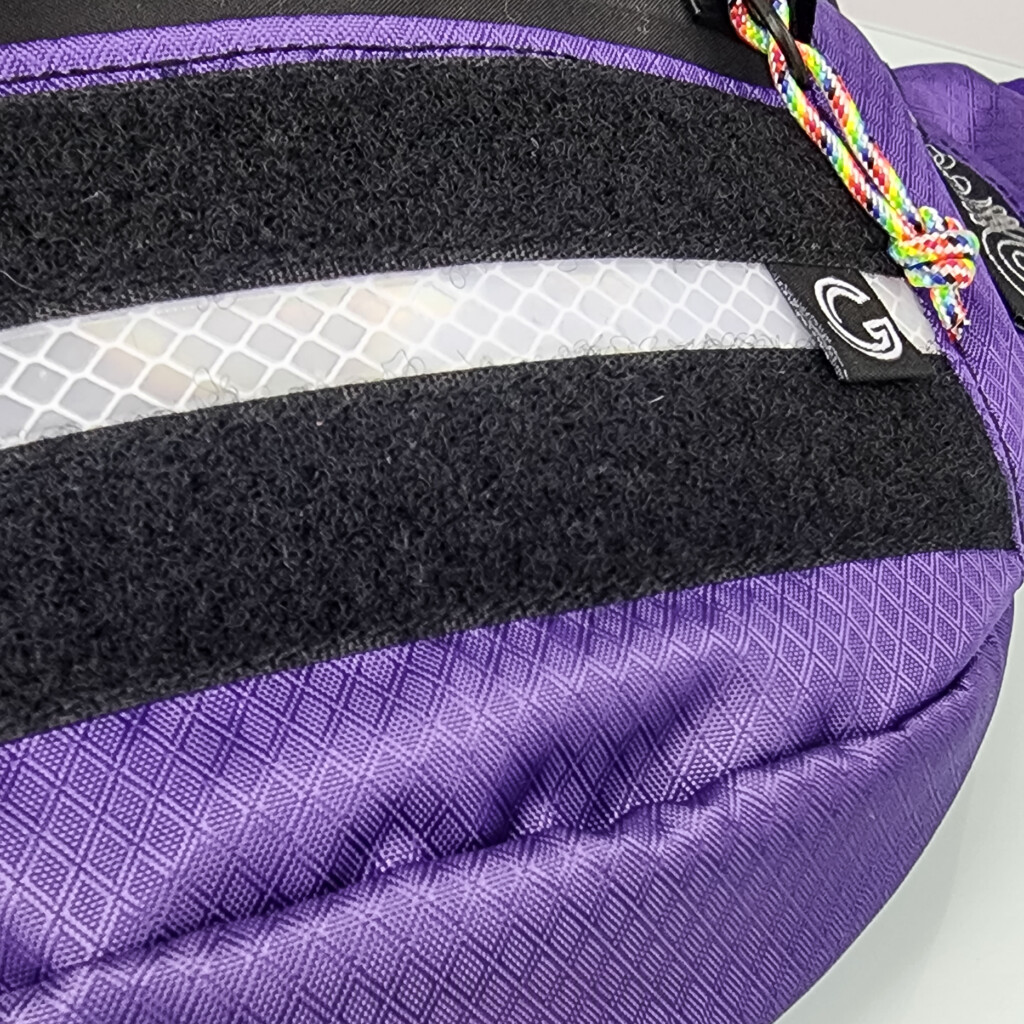 Purple Retro Sling Bag Close-up