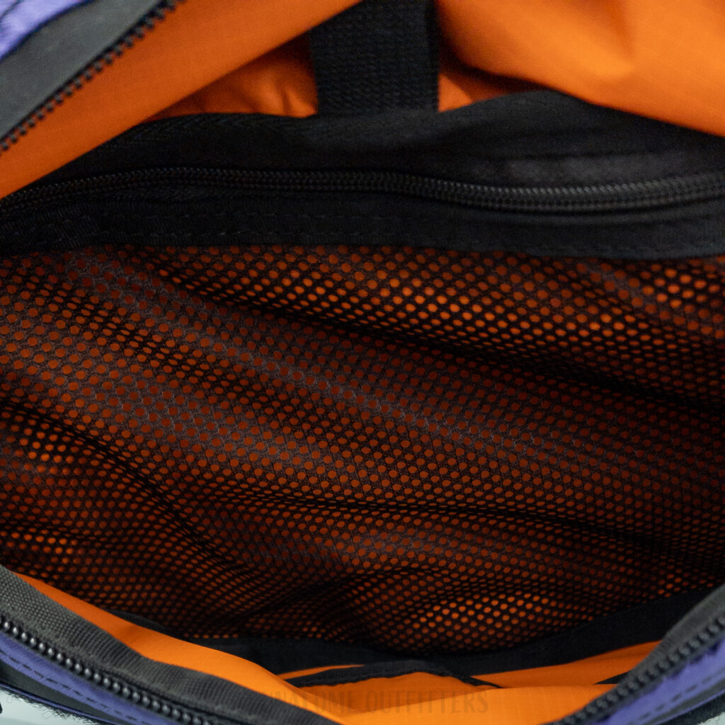 Retro Sling Bag Close-up Internal Mesh Pocket