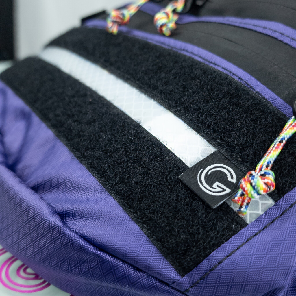 Purple Retro Sling Bag Close-up