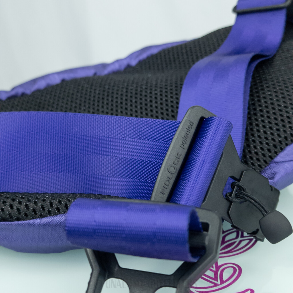 Purple Retro Sling Bag Close-up