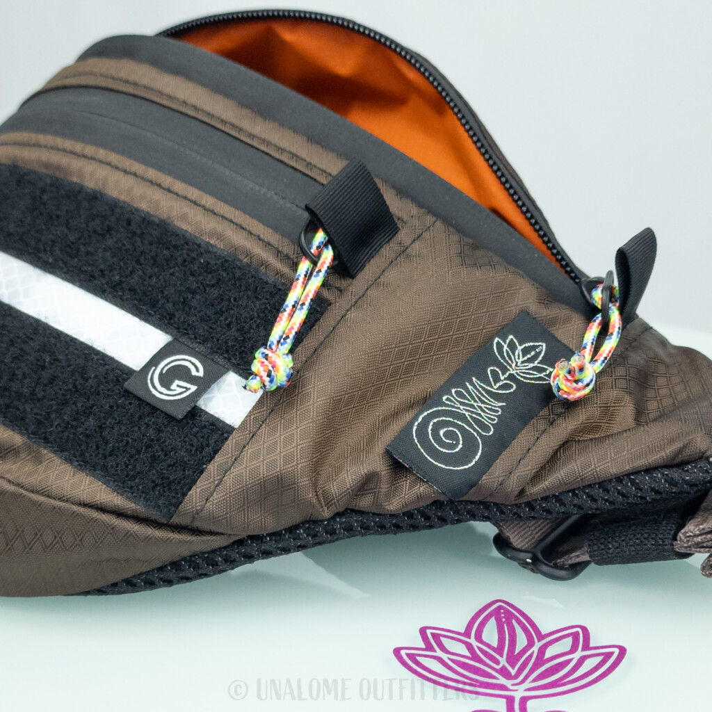 Brown Retro Sling Bag Close-up